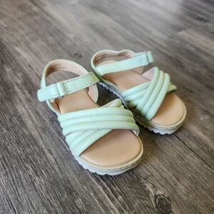 Cat & Jack Chloe Mint Green Strappy Sandals